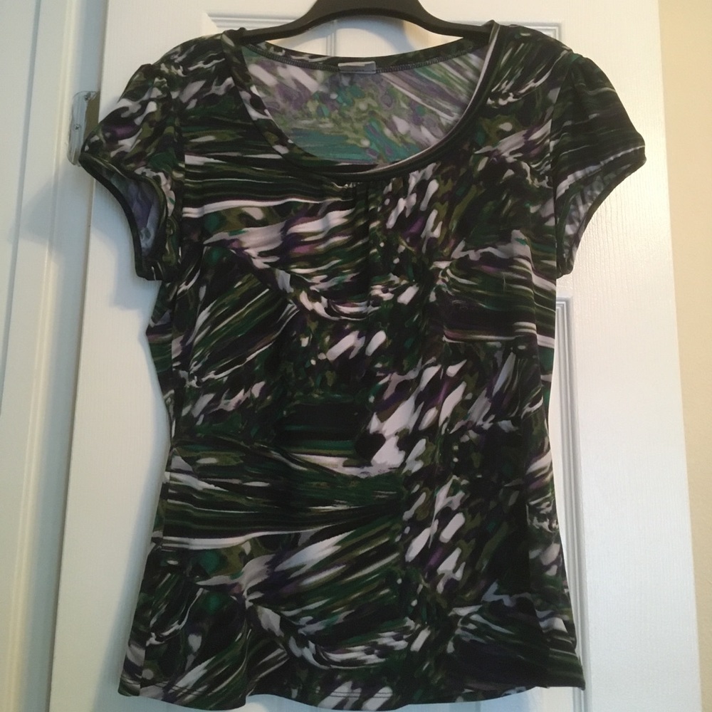 Worthington patterned short sleeved shirt